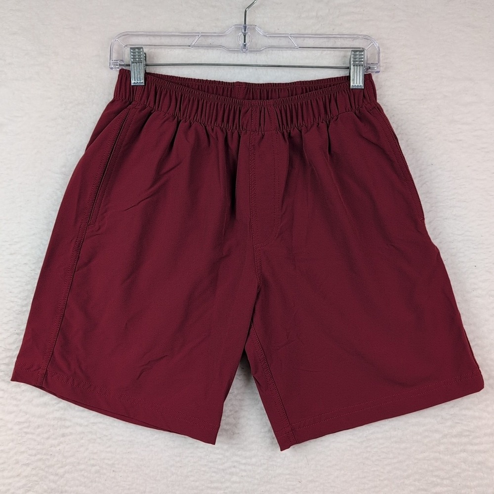 Olivers Apparel‎ All Over Shorts Men's Small 7.5" Inseam Red Nylon Performance